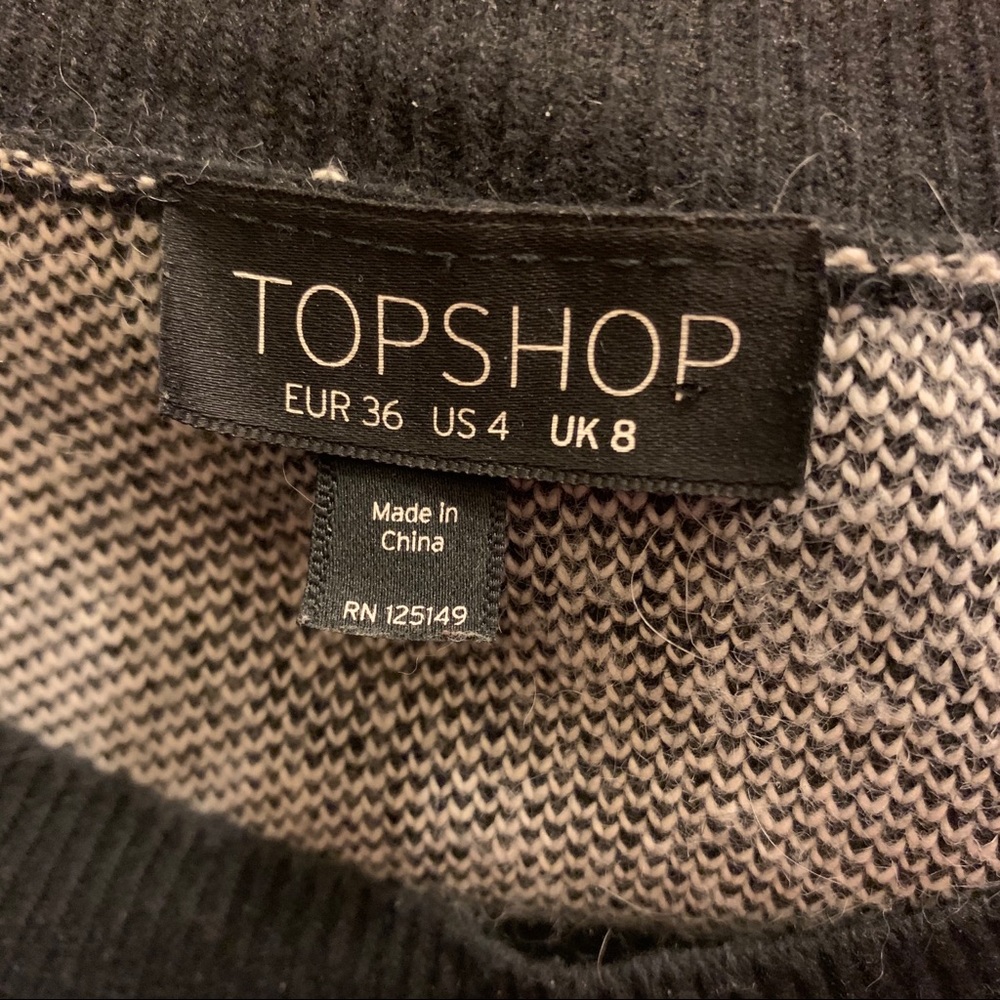 Topshop Patterned Sweater - Picture 4 of 4
